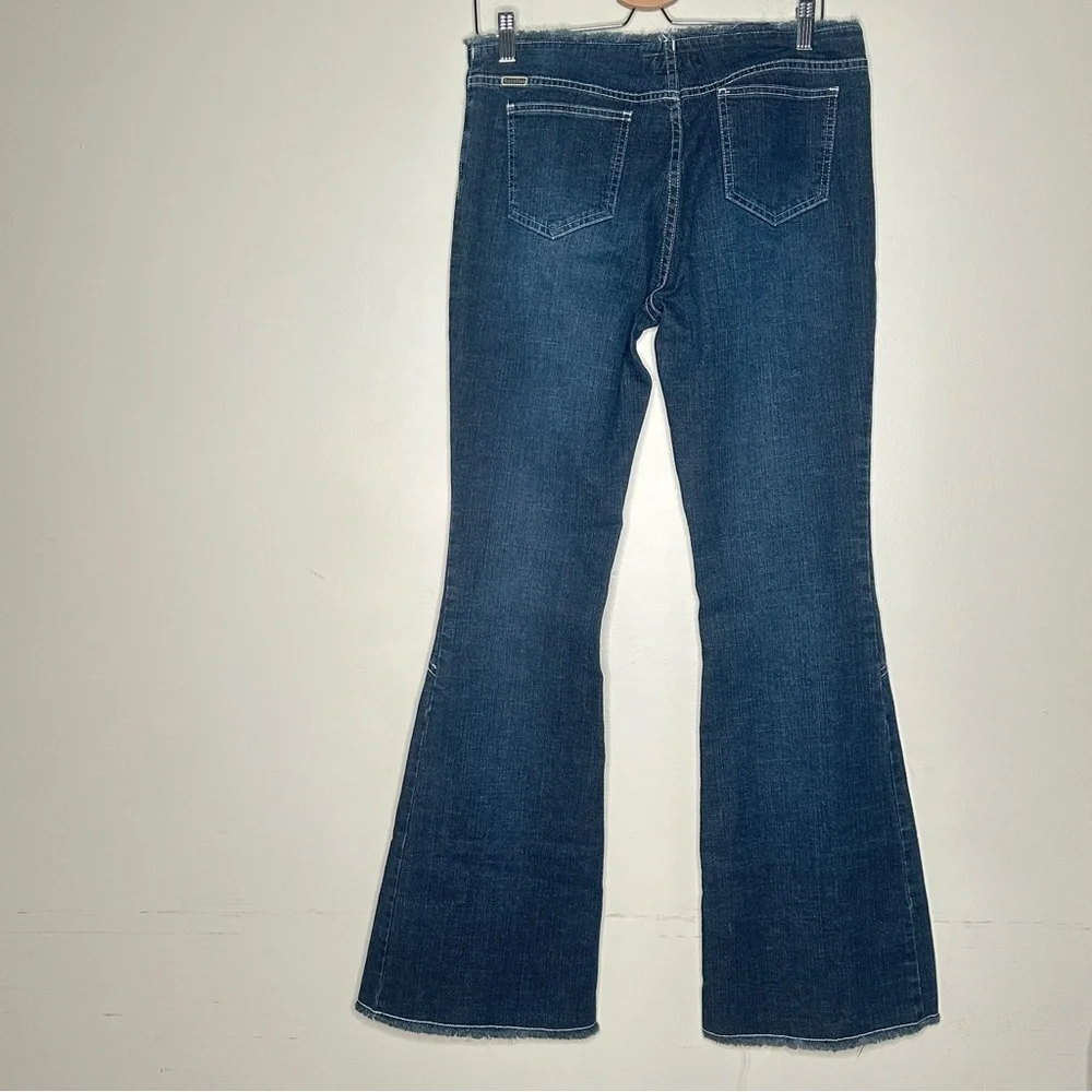 Vintage Y2K Gasoline Flare Jeans Dark Wash Size 13 - Picture 2 of 13